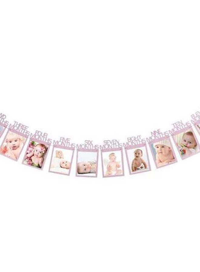 NIBEMINENT 1st Birthday Party Photo Bunting Garland - Image 2