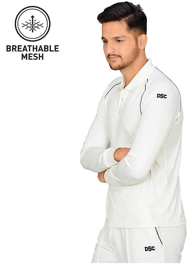 DSC - Atmos Full Sleeve Polyester Cricket T-Shirt | Light Weight | Comfortable | Stylish - Image 1