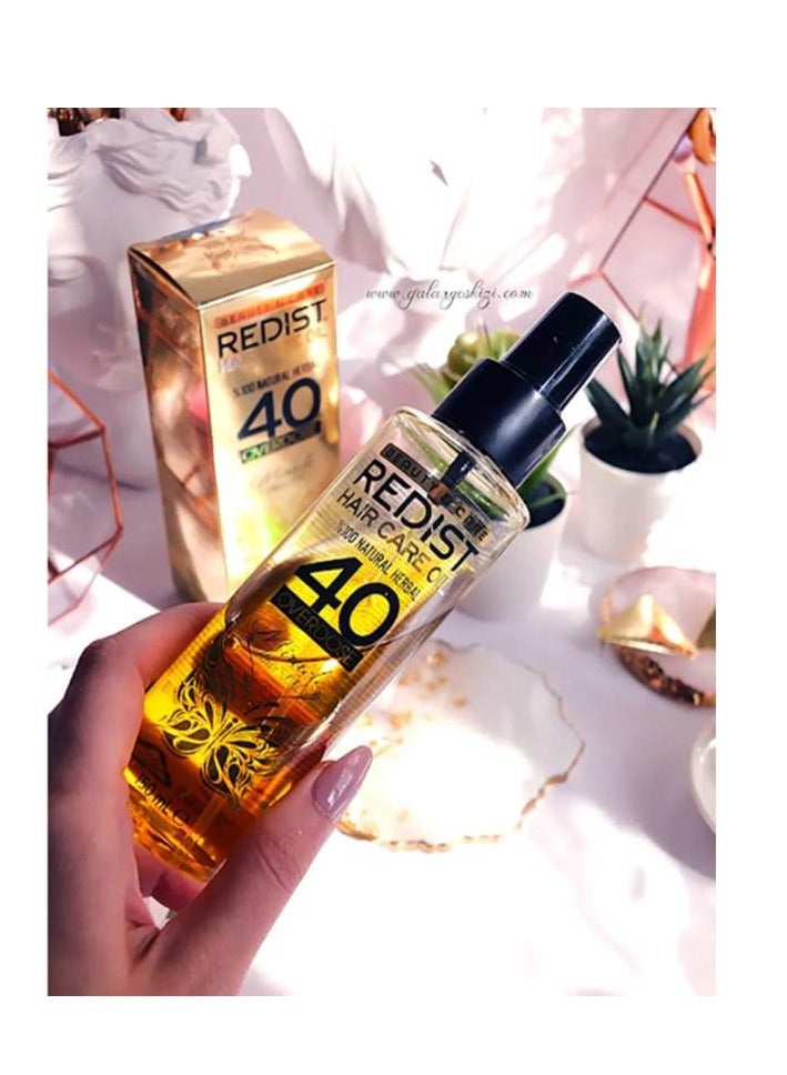 REDIST 40 Herbal Hair Care Oil Yellow 150ml – 100% Natural Hair Treatment - Image 2