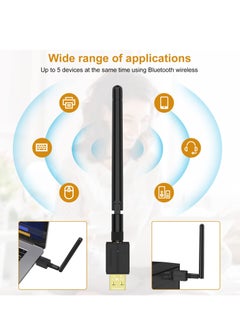 SYOSI Long Range USB Bluetooth 5.3 Adapter for Desktop PC - 328FT Wireless Transfer for Mouse, Keyboard, Headphones - Win11/10/8.1 Support  - Image 4