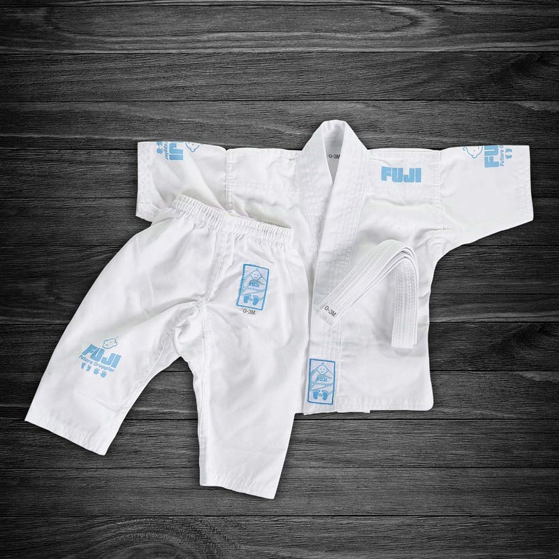 FUJI â€“ Jiu-Jitsu Baby Gi, BJJ Uniform for Babies, Blue and White Baby Gi - Image 5