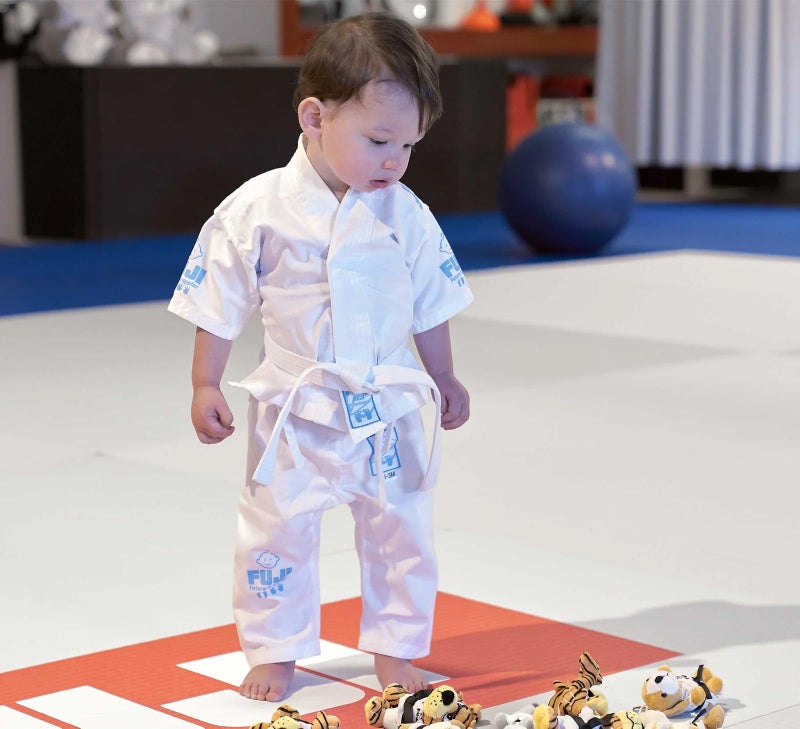 FUJI â€“ Jiu-Jitsu Baby Gi, BJJ Uniform for Babies, Blue and White Baby Gi - Image 2