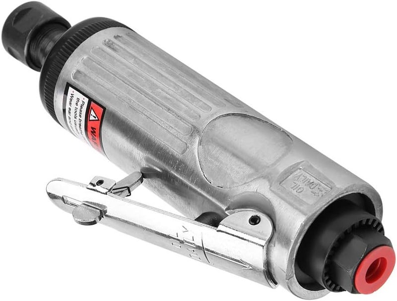 1/4in Pneumatic Die Grinder, Air Angle Die Grinder with 22000-25000rpm High Speed, Lightweight Ergonomic Design for Metal Stone PCB Engraving Polishing Cutting (AT-7033K large single product 6mm - Image 3