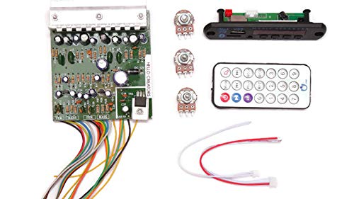 Electronicspices Electronic Spices Combo 0f 4440 IC DIY Audio Boards 40 + 40W Amplifier With Bluetooth FM with Remote and volume Bass Treble pot - Image 1