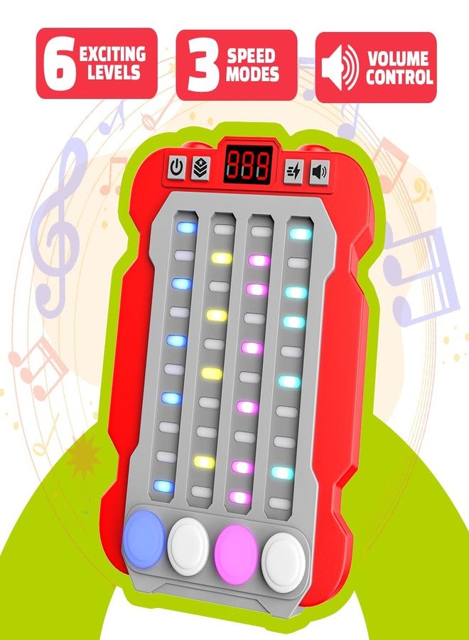 Mirana Airport Arcade - Portable Handheld Steps Game for Kids - 6 Exciting Modes, 3 Speed Levels - Digital Score Display - Toy Gift for Boys & Girls 4+ Years (Red, Airport Arcade) - Image 4