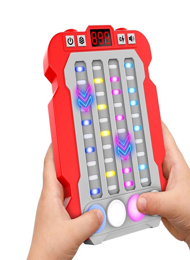 Mirana Airport Arcade - Portable Handheld Steps Game for Kids - 6 Exciting Modes, 3 Speed Levels - Digital Score Display - Toy Gift for Boys & Girls 4+ Years (Red, Airport Arcade) - Image 1