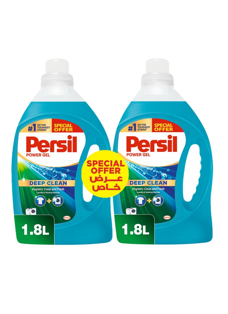 Persil Power Gel Liquid Laundry Detergent Low Foam Twin Pack - Image 1