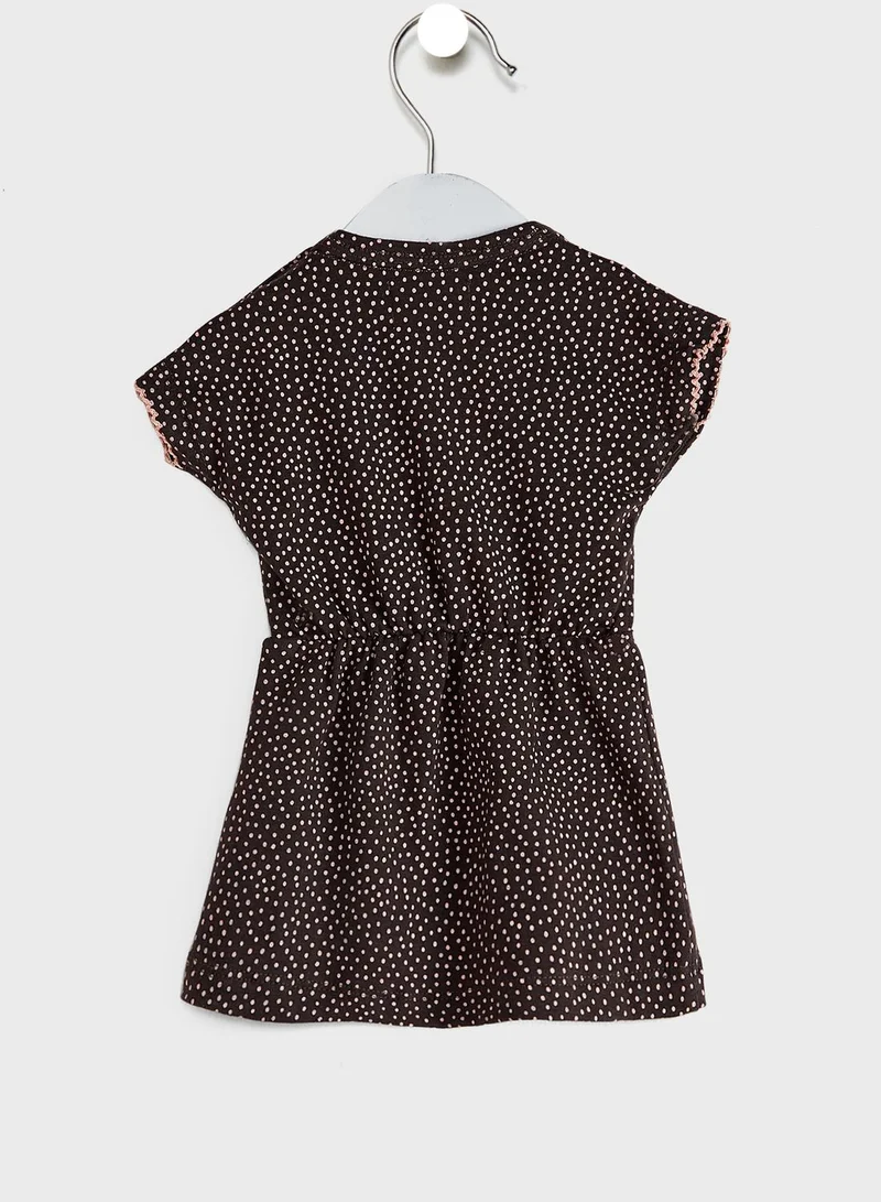 Dirkje Infant Slogan Belted Dress + Leggings Set