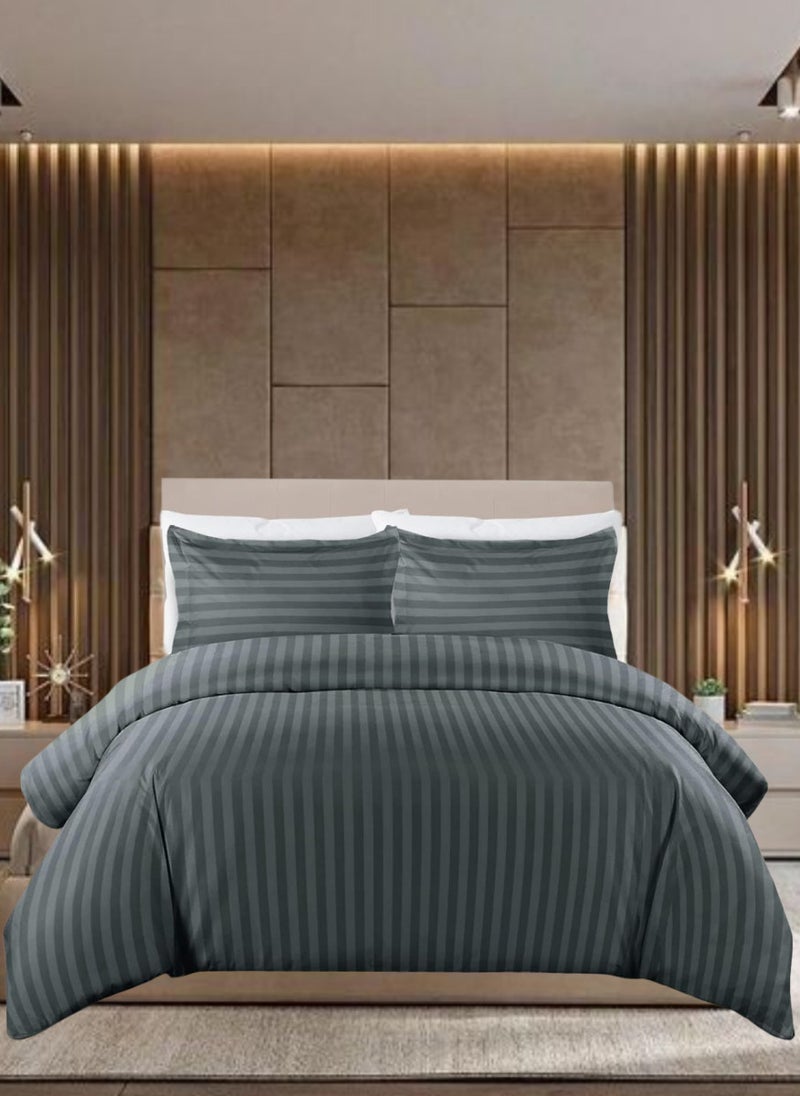 Blueberry 6 Pieces King Size Duvet Cover Set with Fitted sheet and Pillowcases  - Image 1