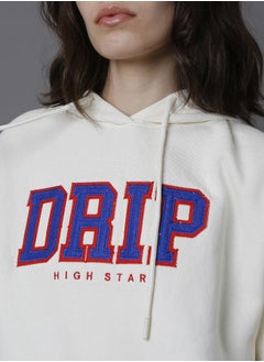 HIGH STAR Women Off White Sweatshirt  - Image 2