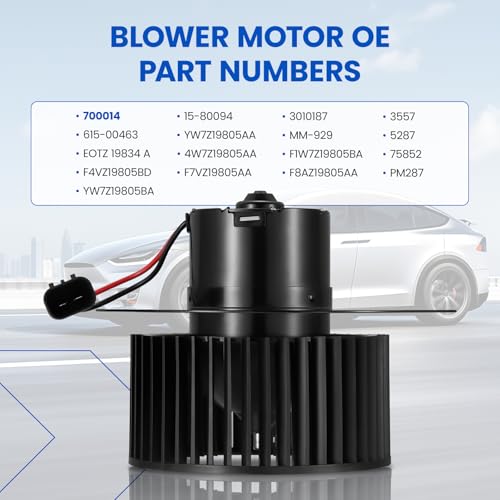 SYKRSS HVAC Blower Motor 700014 Compatible with Ford Crown Victoria 2005-2011, Compatible with Mercury Grand Marquis, 4W7Z19805AA, 75852, 15-80094, A/C Blower Motor Assembly - Image 2