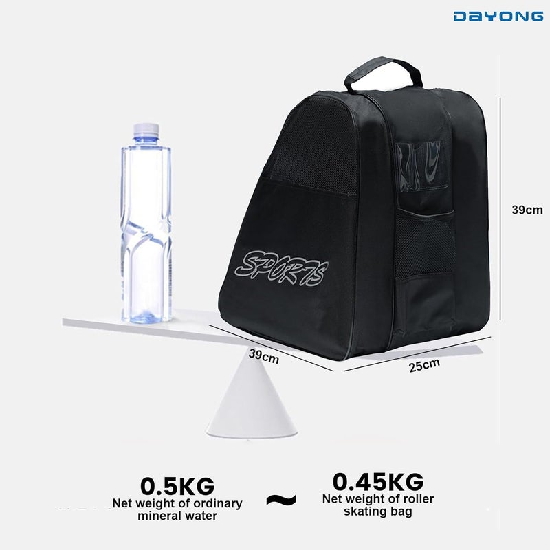 DAYONG Roller Skate Bags, Oxford Cloth Ice Inline Skates Bag with Adjustable Shoulder Strap for Kids and Adult, Large Capacity Skate Bag for Skates Shoes, Helmet Other Skate Accessories. - Image 2
