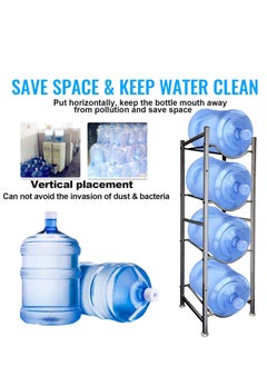 SKY-TOUCH 4 Tier Water Bottle Holder Heavy Duty Water Bottle Stand Storage For Kitchen Home And Office  - Image 2