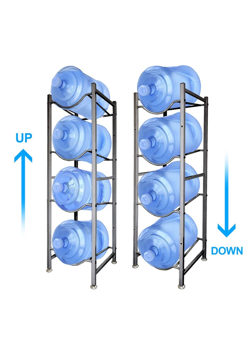 SKY-TOUCH 4 Tier Water Bottle Holder Heavy Duty Water Bottle Stand Storage For Kitchen Home And Office  - Image 3