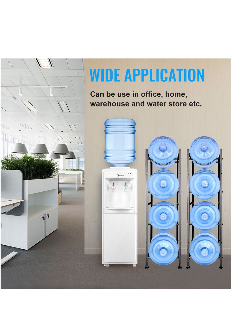 SKY-TOUCH 4 Tier Water Bottle Holder Heavy Duty Water Bottle Stand Storage For Kitchen Home And Office  - Image 5