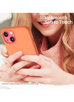 FITIT FITIT Magnetic Silicone Case for iPhone 13 6.1-Inch, Compatible with MagSafe, Orange.  - Image 2