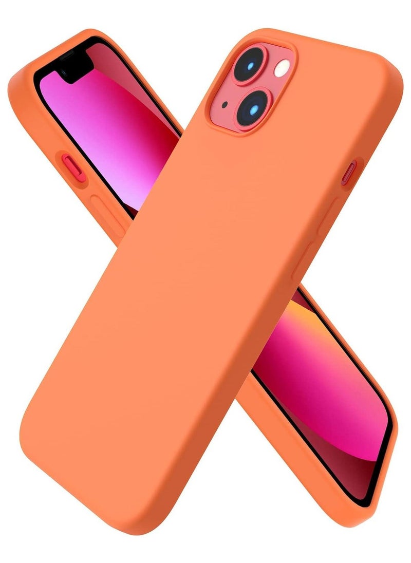 FITIT FITIT Magnetic Silicone Case for iPhone 13 6.1-Inch, Compatible with MagSafe, Orange.  - Image 5