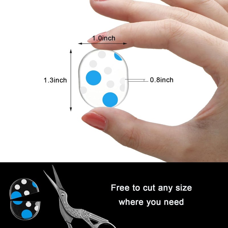 Fiada 30 Pieces Drum Dampeners Gels Silicone Gel Pads Soft Drum Dampeners for Cymbals Tone Control(Clear with Colored Dots) - Image 3