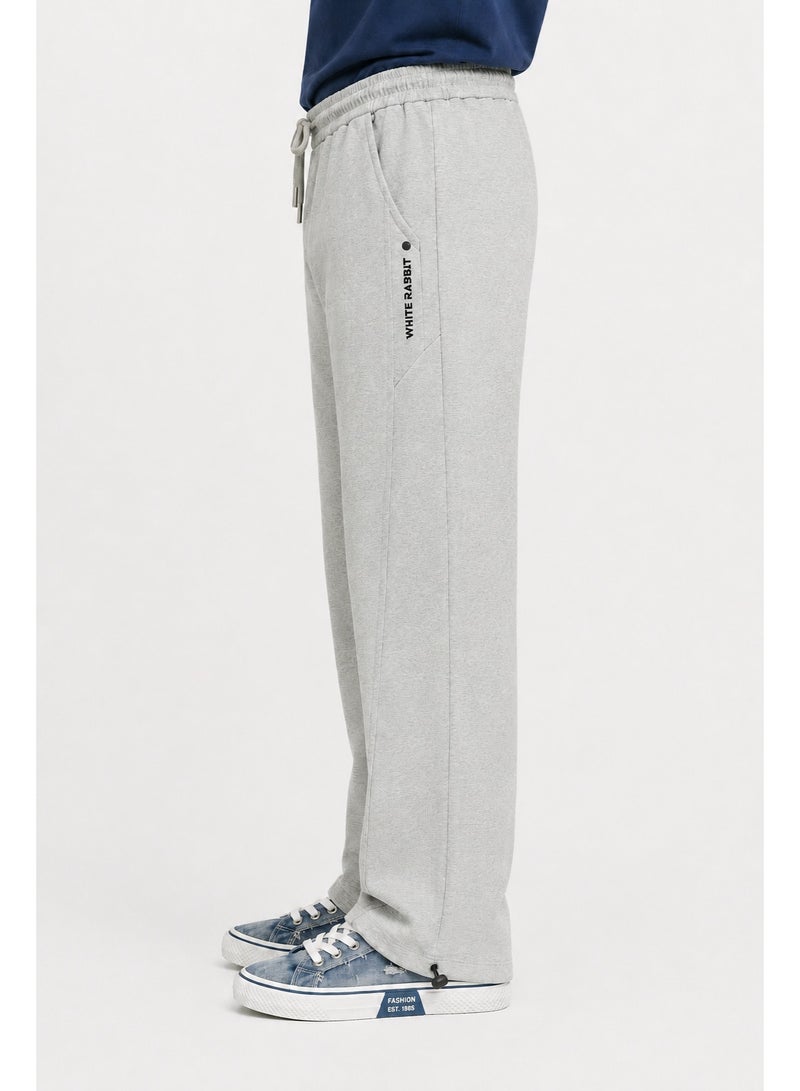 WHITE RABBIT Men’s Casual Wide Leg Jogger Pants – Adjustable Drawstring - Image 5