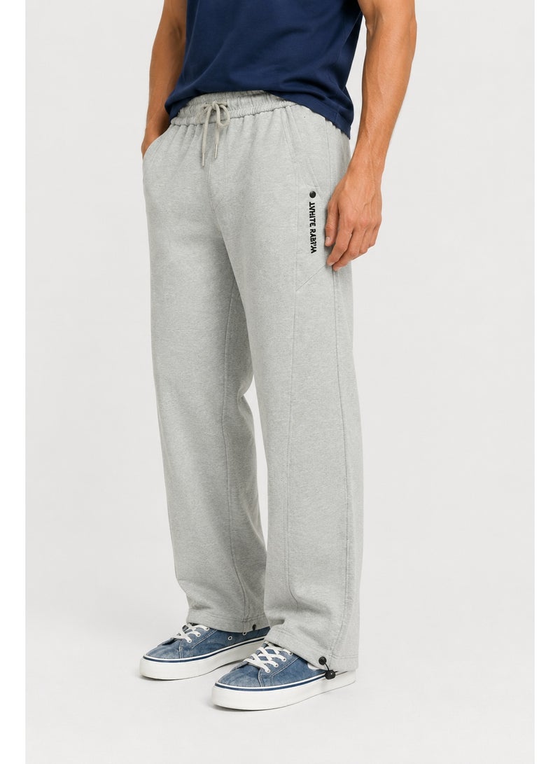 WHITE RABBIT Men’s Casual Wide Leg Jogger Pants – Adjustable Drawstring - Image 4