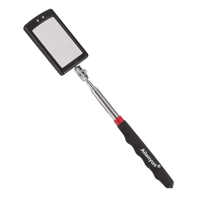 TELESCOPING LIGHTED INSPECTION MIRRORTELESCOPING LED LIGHTED FLEXIBLE INSPECTION MIRROR 360 SWIVEL FOR EXTRA VIEWING