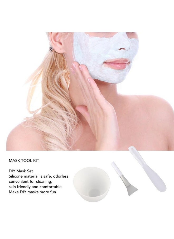 ZJchao - Face Mask Mixing Bowl Set 3Pcs Diy Mask Tool Set Mask Bowl Mask Brush Spatula Set Silicone Facial Mask Mixing Tool Kits Skin Mask Applicator For Women Man Facemask Mixing - Image 1
