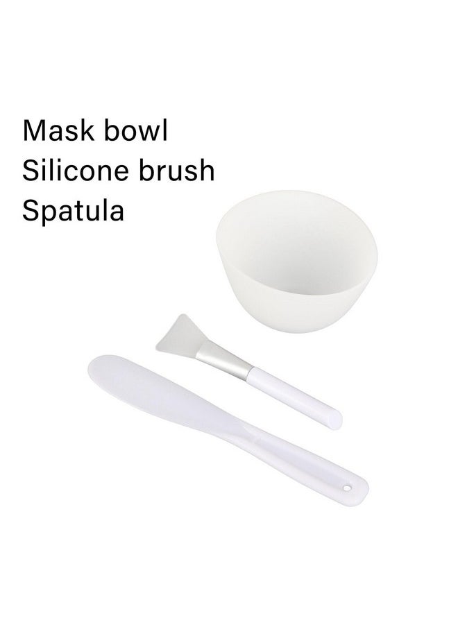 ZJchao - Face Mask Mixing Bowl Set 3Pcs Diy Mask Tool Set Mask Bowl Mask Brush Spatula Set Silicone Facial Mask Mixing Tool Kits Skin Mask Applicator For Women Man Facemask Mixing - Image 1