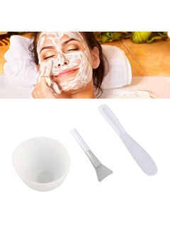ZJchao Face Mask Mixing Bowl Set 3Pcs Diy Mask Tool Set Mask Bowl Mask Brush Spatula Set Silicone Facial Mask Mixing Tool Kits Skin Mask Applicator For Women Man Facemask Mixing  - Image 2