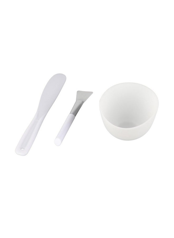ZJchao - Face Mask Mixing Bowl Set 3Pcs Diy Mask Tool Set Mask Bowl Mask Brush Spatula Set Silicone Facial Mask Mixing Tool Kits Skin Mask Applicator For Women Man Facemask Mixing - Image 1