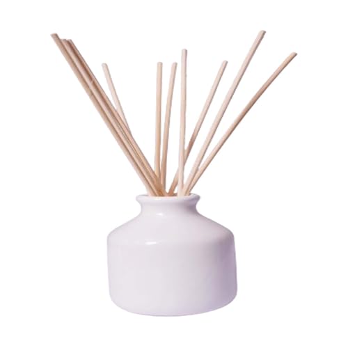 Gwan Ceramic Aroma Reed Diffuser Empty Pot Home Décor for Home Fragrance- Set of 1 (Colour White,) - Image 1