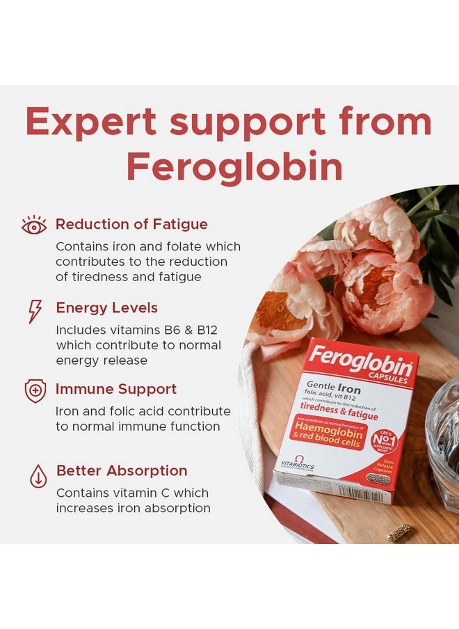 Feroglobin - Vitabiotics Organic Vitamin And Mineral Capsules 30 Capsules - Image 1