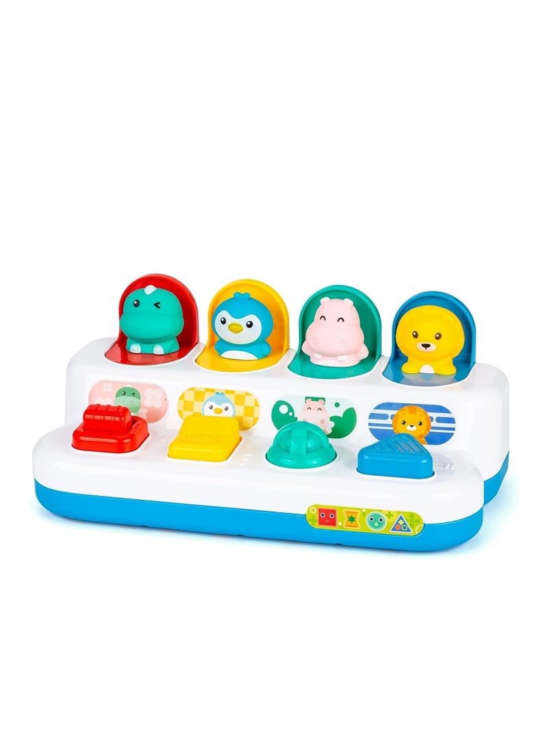BAYBEE Interactive Pop Up Toys for Babies & Toddlers, Electronic Baby Toys for 6 to 12 Months, Animal toys for kids Baby Montessori Early Learning Development Sensory Toy Birthday Gift Toys for Kids Boy Girl - Image 1