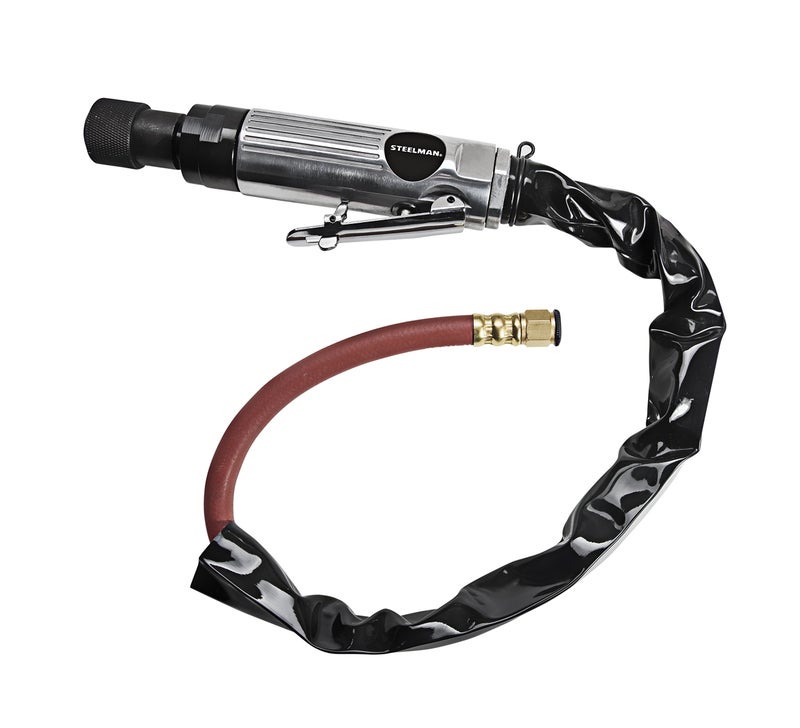 Steelman Heavy Duty Low Speed Tire Buffer, 3/8-Inch Quick-Change Chuck, Variable Speed Throttle, Built-In Regulator, Redirected Exhaust, Ideal for Tire Inner Liner Cleaning, Reaming, and Roughing - Image 1