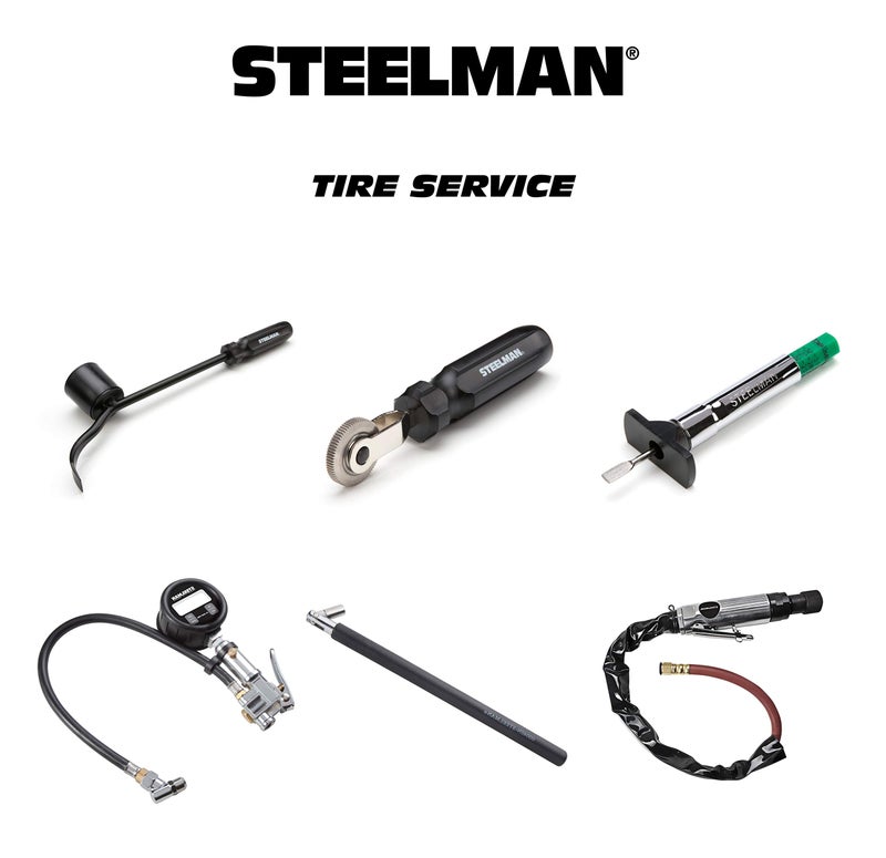 Steelman Heavy Duty Low Speed Tire Buffer, 3/8-Inch Quick-Change Chuck, Variable Speed Throttle, Built-In Regulator, Redirected Exhaust, Ideal for Tire Inner Liner Cleaning, Reaming, and Roughing - Image 2
