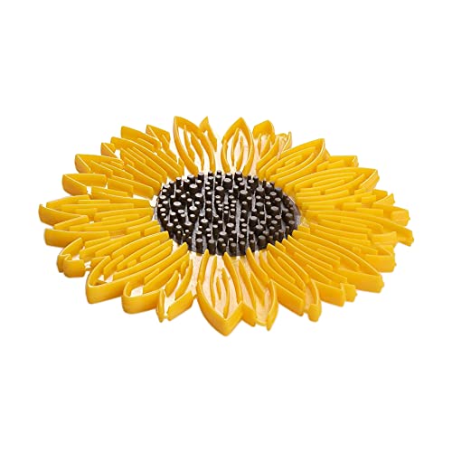 Charles Viancin - Sunflower Food Safe Silicone Trivet - 6''/15cm - Withstands Temperatures up to 220°C / 428°F - BPA-Free, Plastic Free, Food-Grade Silicone - Microwave and Dishwasher Safe - Image 1