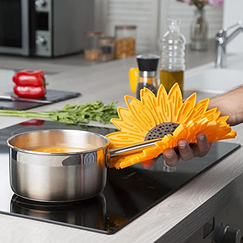 Charles Viancin - Sunflower Food Safe Silicone Trivet - 6''/15cm - Withstands Temperatures up to 220°C / 428°F - BPA-Free, Plastic Free, Food-Grade Silicone - Microwave and Dishwasher Safe - Image 5