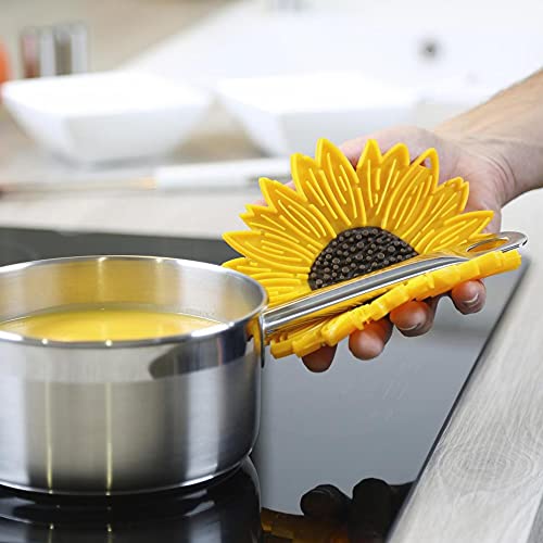 Charles Viancin - Sunflower Food Safe Silicone Trivet - 6''/15cm - Withstands Temperatures up to 220°C / 428°F - BPA-Free, Plastic Free, Food-Grade Silicone - Microwave and Dishwasher Safe - Image 3