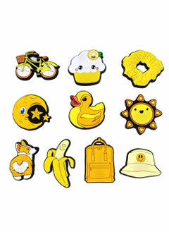 KASTWAVE Croc Charms Jibbitz, 10 Pcs Shoe Charms for Clog Sandal Bracelet Wristband Decoration, PVC Trendy Food Charms Croc Accessories for Kids Boy Girl Adult Men Women Party Favor Gifts  - Image 1