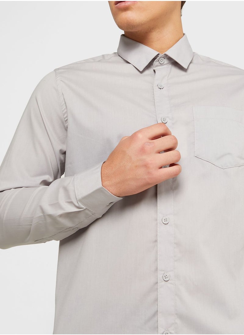 Robert Wood Essential Easy Iron Regular Fit Shirt  - Image 3