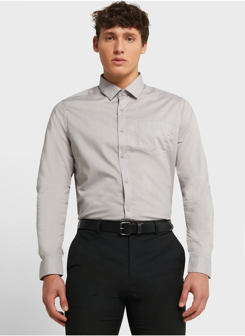 Robert Wood Essential Easy Iron Regular Fit Shirt  - Image 1