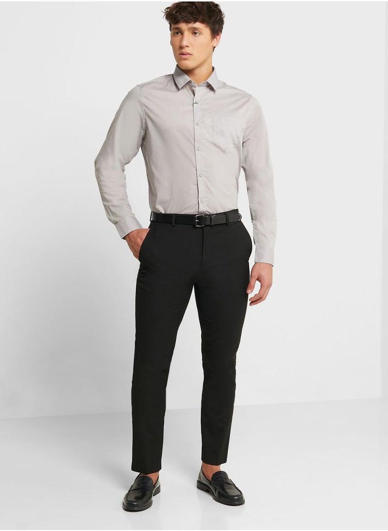 Robert Wood Essential Easy Iron Regular Fit Shirt  - Image 4