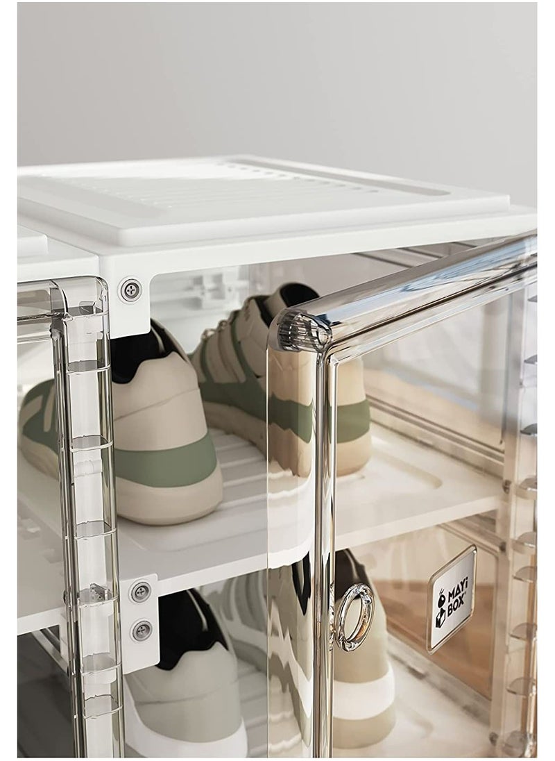LIMOS - Foldable Shoe Storage Organizer, Installation free(2x6 brown) - Image 1