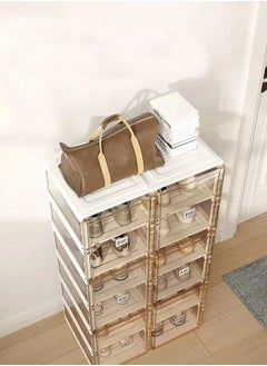 LIMOS Foldable Shoe Storage Organizer, Installation free(2x6 brown)  - Image 4
