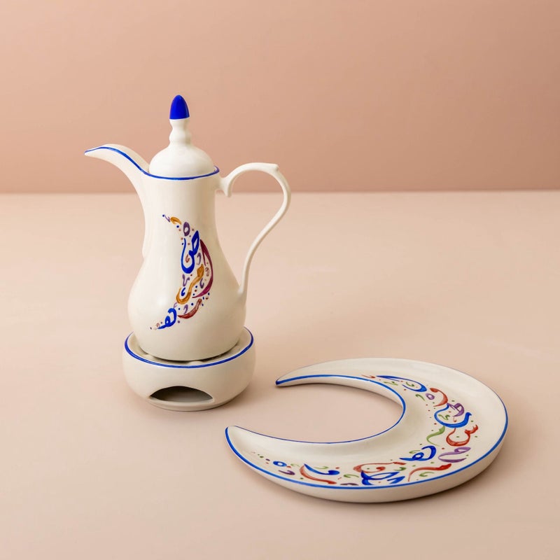 HomePro Golden rims Crescent Serving Plate - Image 1