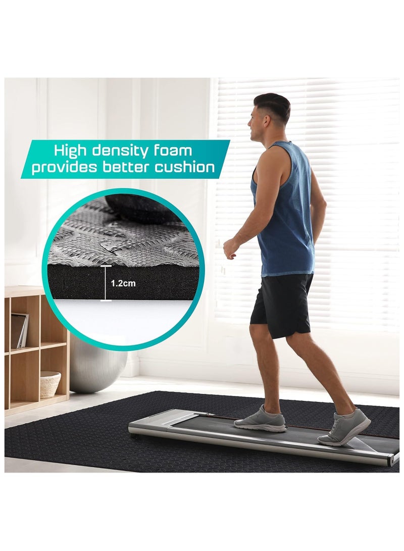 Nariele Puzzle Exercise Floor Mat, 6 Pack Foam Floor Mat, 60x60x1.2cm EVA Interlocking Foam Floor Tiles with Border Floor Protection, Thickened Puzzle Exercise Mat for Home Gym Workout Equipment - Image 3