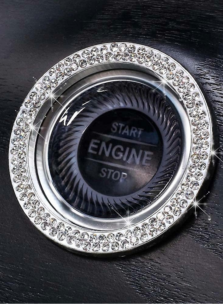KASTWAVE 2pcs Car Starter Button Decorative Sticker - Image 3