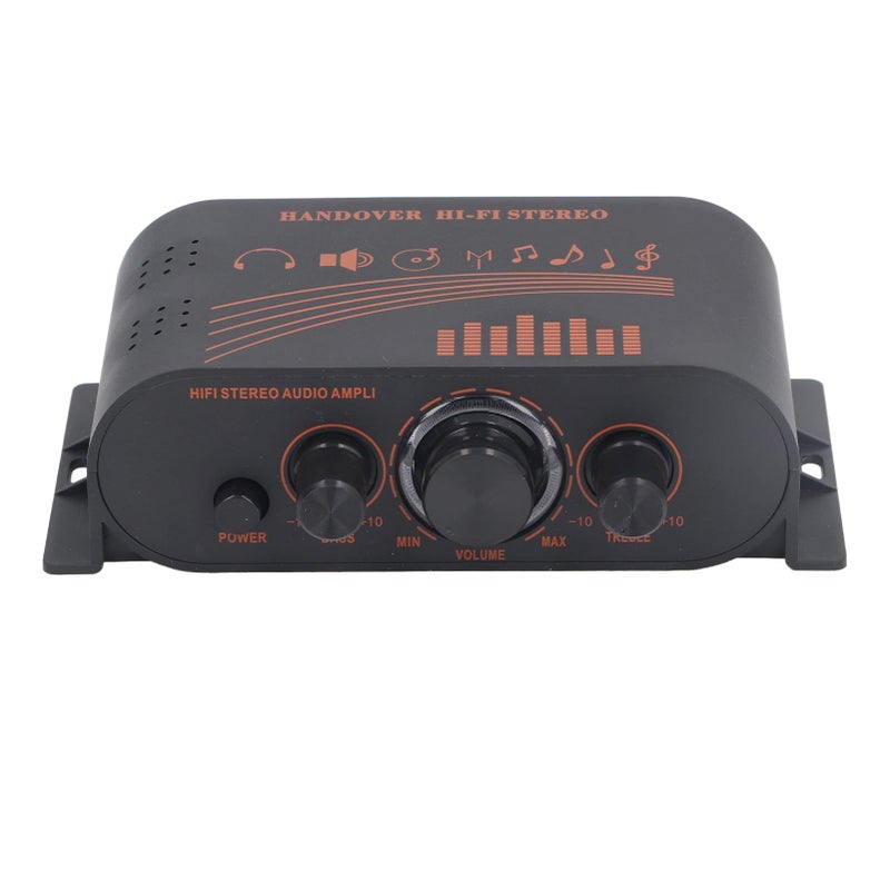 Compact Aluminum Stereo Amplifier 2 Channel Mini HiFi Power Amp for Home Car TV Mobile Gaming Consoles - Image 4