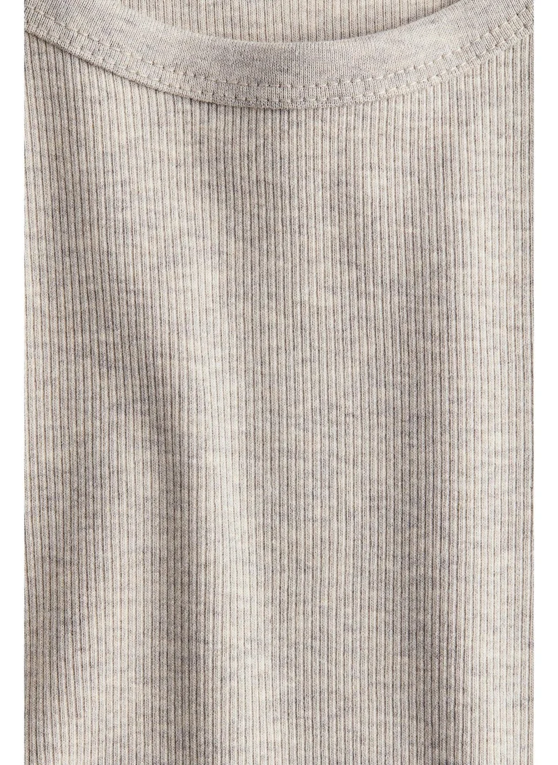 H&M Ribbed cotton top