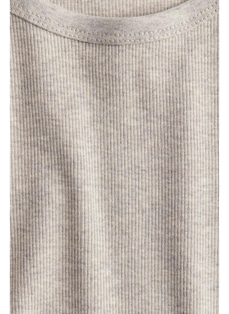 اتش اند ام Ribbed cotton top
