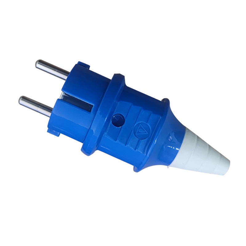 European standard plug connected to wire two-pole industrial power plug 16A 250V outdoor European standard assembly plug wholesale European standard plug